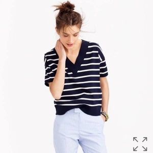 J CREW Womens Nautical Striped Sweater- Size XS/S